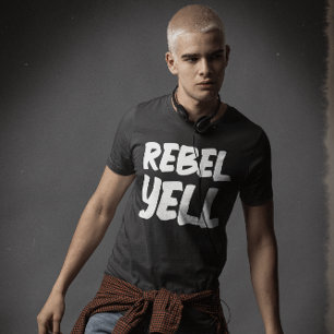 REBEL YELL 1980-talets VINTAGE Manar T-shirts