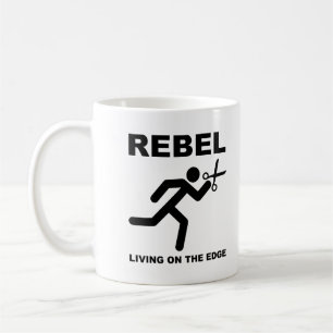Rebell på kanten Rolig mugg