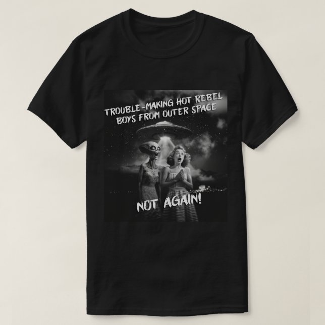 Rebellboxar från Rymden som Skapar problem T Shirt (Design framsida)