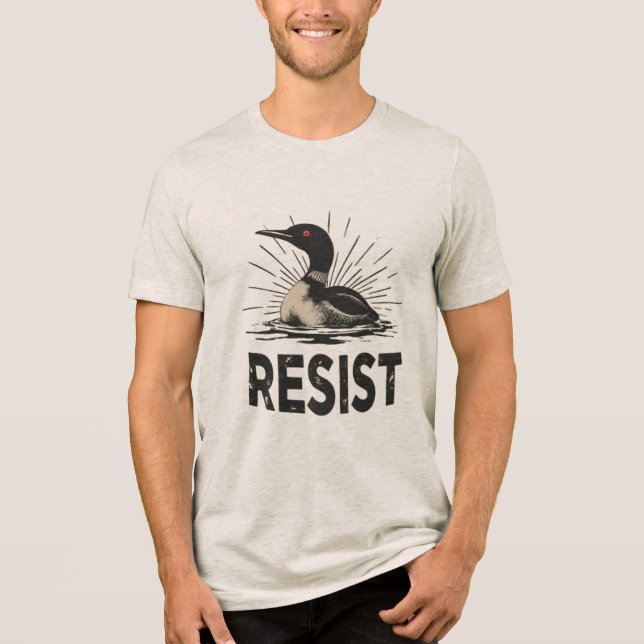 Rebelldopping – Resistent protestkonst T Shirt (Framsida)