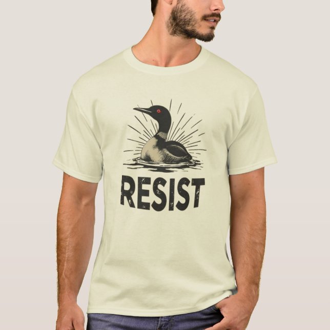 Rebelldopping – Resistent protestkonst T Shirt (Framsida)