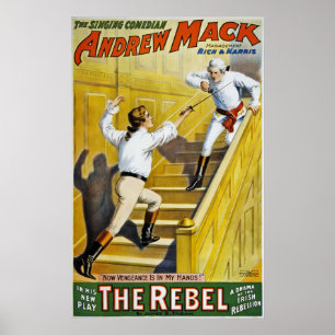 Rebellen ~ Irish Reberevolt 1798 ~Irish Sång 1900 Poster