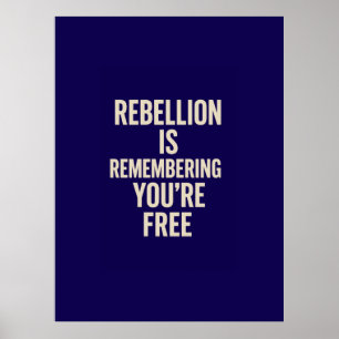 Rebellen minns att du är ledig poster