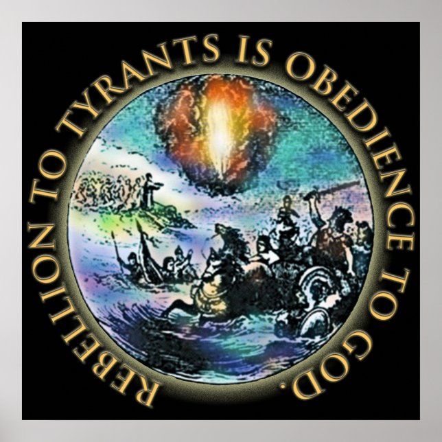 Rebellen till Tyrants är Obedience till Gud = HUGE Poster (Framsidan)