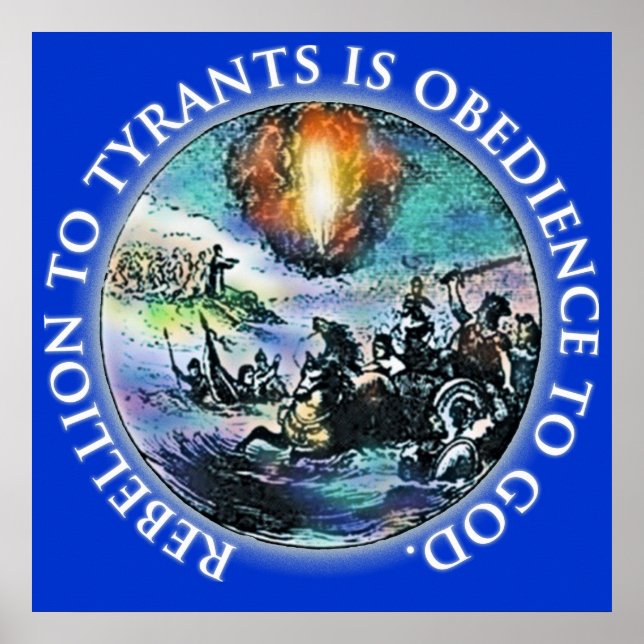 Rebellen till Tyrants är Obedience till Gud Poster (Framsidan)