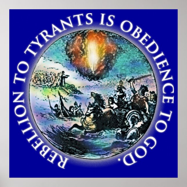 Rebellen till Tyrants är Obedience till Gud Poster (Framsidan)