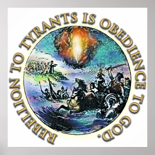 Rebellen till Tyrants är Obedience till Gud Poster (Framsidan)