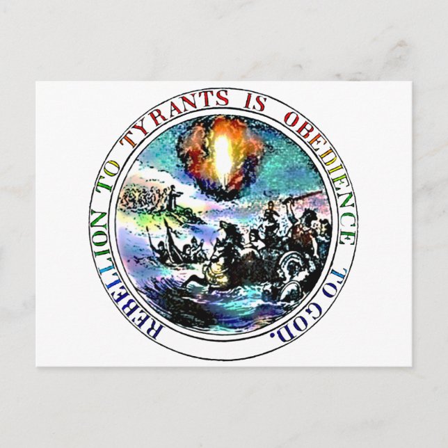 Rebellen till Tyrants är Obedience till Gud Vykort (Framsida)