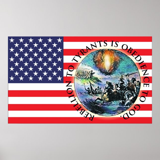 Rebellen US Flagga Poster (Framsidan)