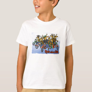 Rebeller utan en tecknad för Claus renhelgdag Tee Shirt