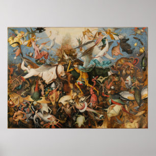 Rebellernas Änglar fall - Pieter Bruegel 1562 Poster