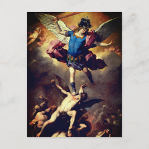 Rebellernas fall i Änglar (Luca Giordano) Vykort