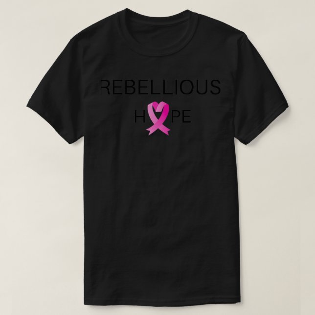 Rebellig Hope bowelbabe bowel cancer T Shirt (Design framsida)