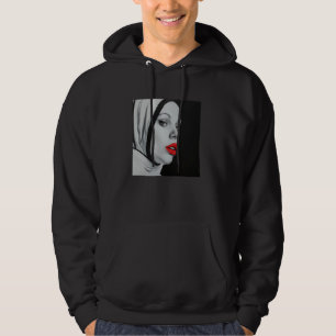 rebellig nunna med läppstift, rebellig nunna hoodie