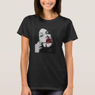 rebellig nunna med läppstift, rebellig nunna t shirt