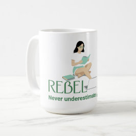 Rebellion Reading – tackkort för bokälskare Kaffemugg