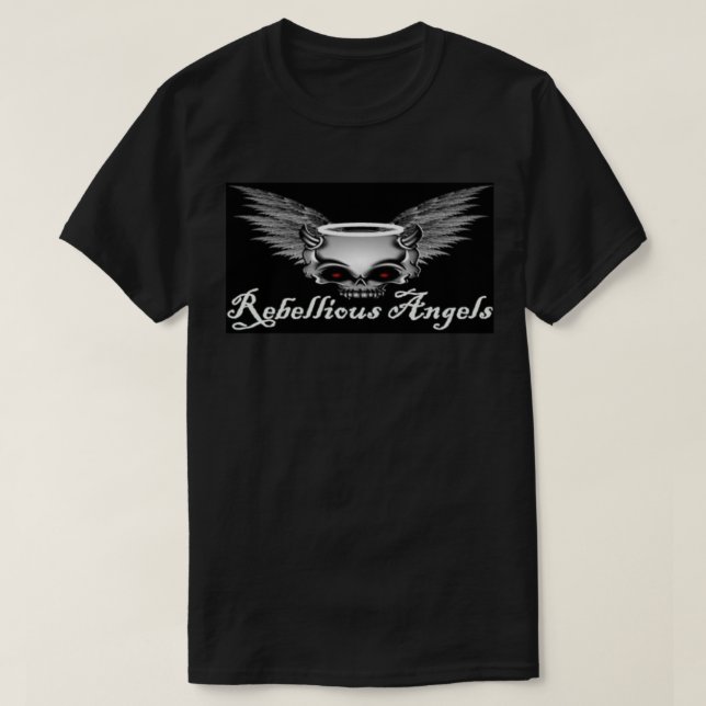 REBELLIÖSA ÄNGLAR MC LOGOTYP T SHIRT (Design framsida)