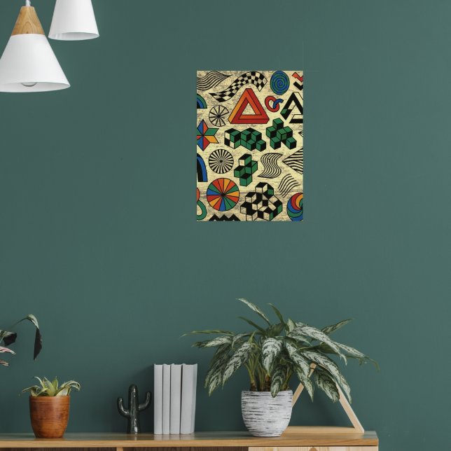 Rebellious Geometries Poster (Vardagsrum 1)