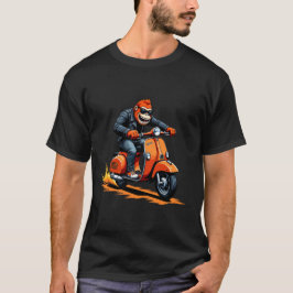 Rebellious Gorilla on Motorcle T-shirt