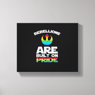 _Rebellisioner är Byggt på Pride_ Gay pride T-Shir Canvastryck