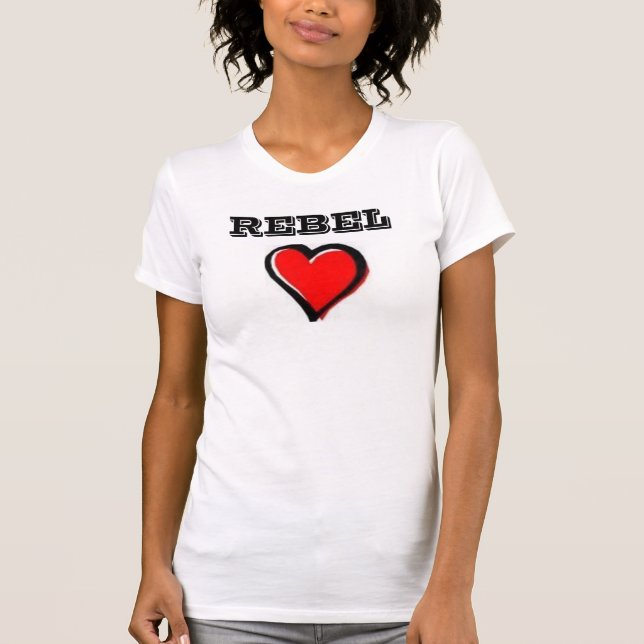 Rebellisk hjärta t shirt (Framsida)