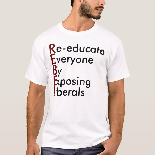 REBELLISK skjorta Tee (Framsida)