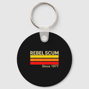 Rebelliskt skräp sedan 1977 Clic Retro Iconisk Vin Nyckelring