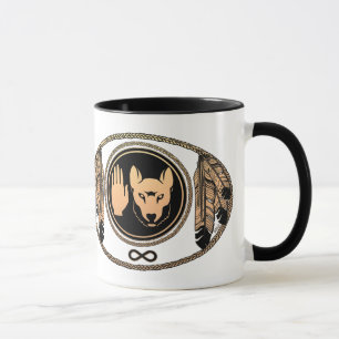 Rebells Kopp Varg Native Art Metis Kaffe koppar
