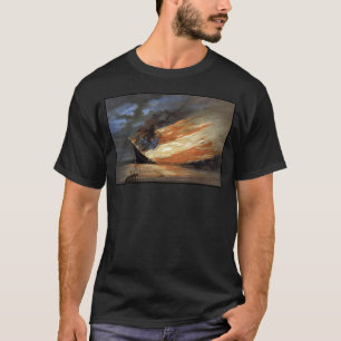 Rebellupprorets flaggskepp i inbördeskrig i brand t shirt