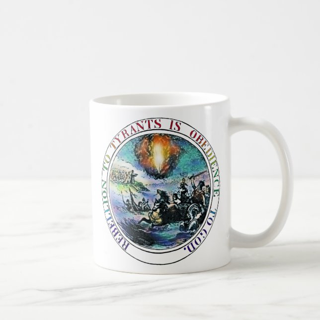 Rebellversion till Tyrants Underbara Seal Franklin Kaffemugg (Höger)