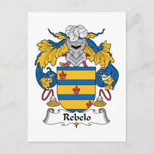 Rebelo Family Crest Vykort
