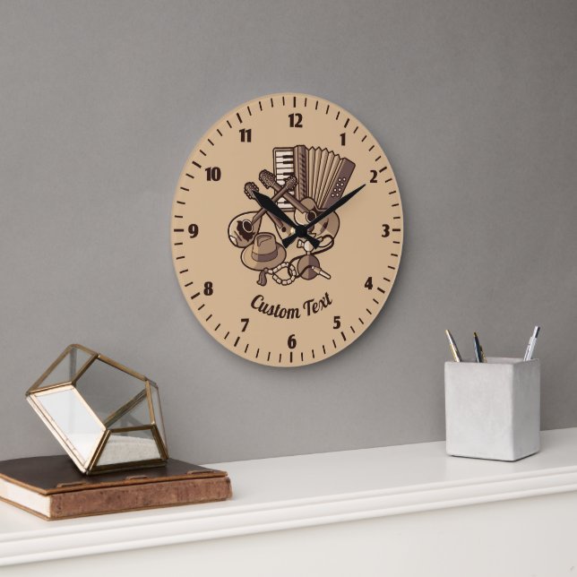 Rebetiko Icons Clock Stor Klocka (Kontor)