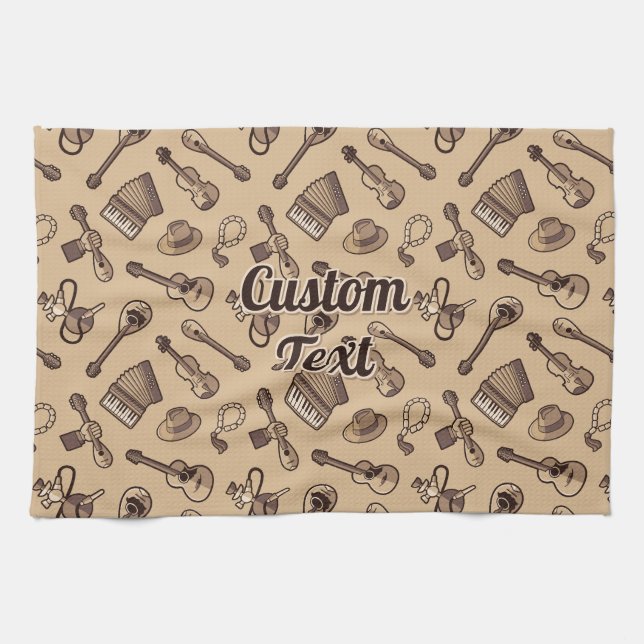 Rebetiko Mönster Kitchen Towel Kökshandduk (Horisontell)