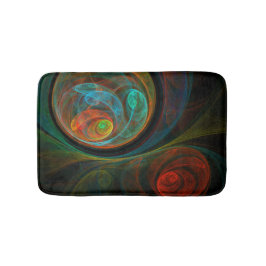 Rebirkelånga blå Abstrakt Art Badrumsmatta