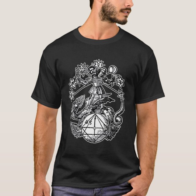 Rebis Symbol ~ Tvåfaldigt material T Shirt (Framsida)