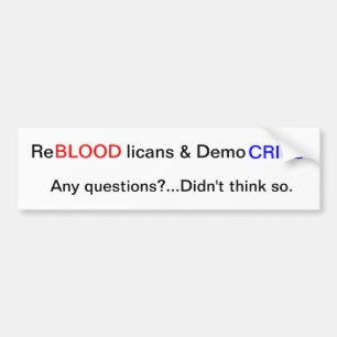 ReBLOODlicans & DemoCRIPS Bildekal