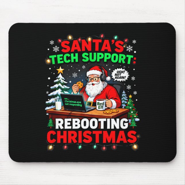 Rebooting Funny Santa's Tech Suprt Christmas Compu Musmatta (Framsidan)