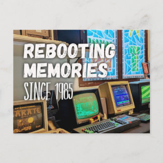 Rebooting Memories – Since 1985 Postkarte Vykort