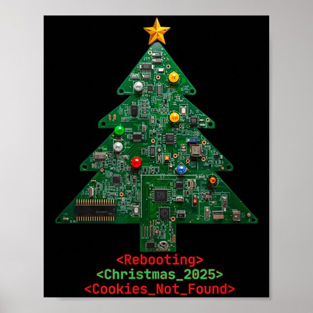 Rebooting The Holidays It Tech Suprt Computer Geek Poster (Framsidan)
