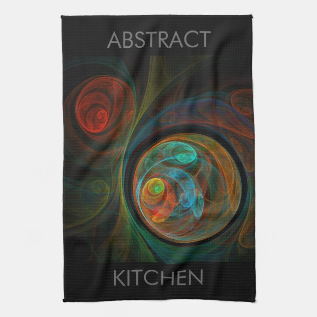 Reborn Abstrakt Art Kitchen Towel Kökshandduk (Vertikal)