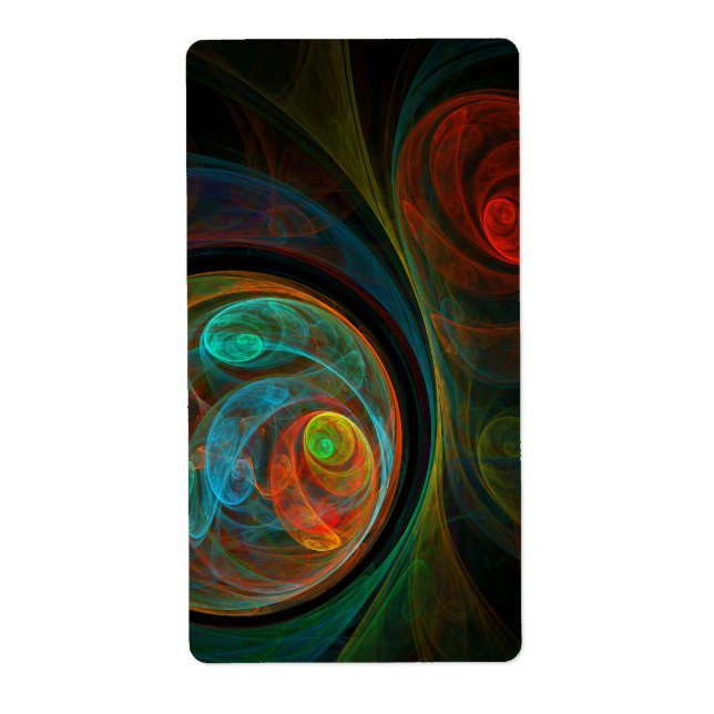 Reborn Blue Abstrakt Art Fractal Fraktsedel (Framsidan)