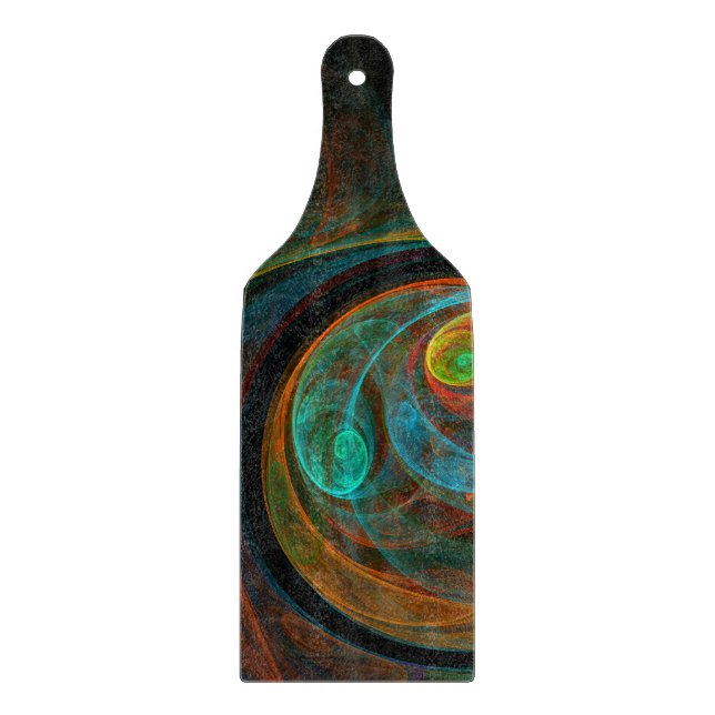 Reborn Blue Abstrakt Art Paddle (Framsidan)