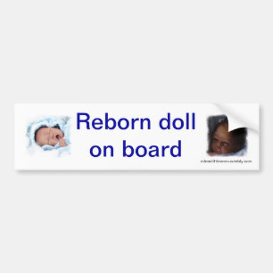 Reborn bumpsticker för docka ombord bildekal