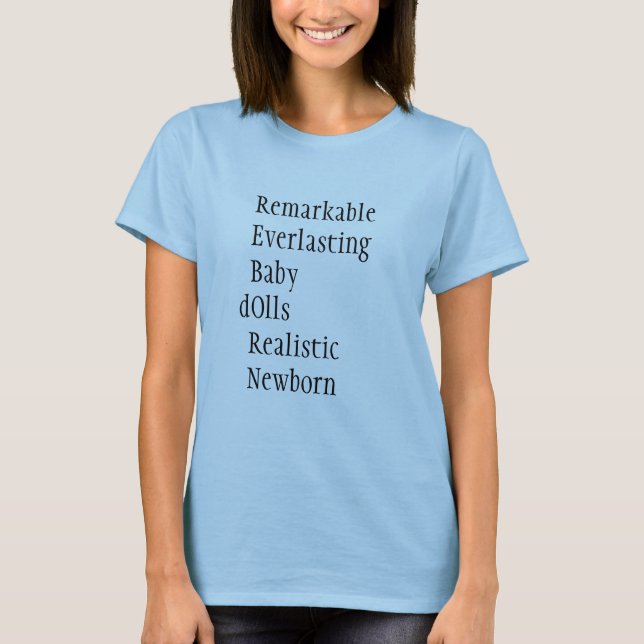 Reborn dockaskjorta t-shirt (Framsida)