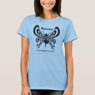 Reborn fjäril - ladies för Lungtxöverlevande T-shirt