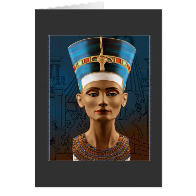 Reborn Nefertiti Hälsningskort (Framsidan)
