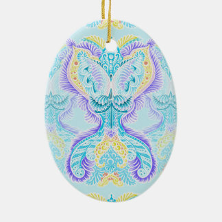 Reborn, ny ålder, meditation, boho, hippie julgransprydnad keramik