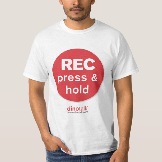 REC - press & håll Tee Shirt (Framsida)