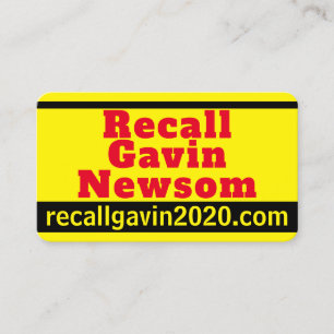 Recall Gavin 2020-Affärskortet Visitkort