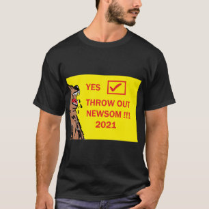 RECALL GAVIN NEWSOM 2021 MANAR-SHIRT T SHIRT